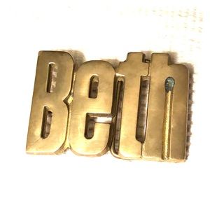 Vintage Brass Beth Belt Buckle